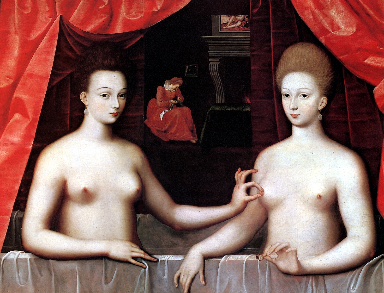 Portrait of Gabrielle d'Estrées and Duchess of Villars